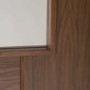 Internal Walnut Rebated French Doors with Clear Glass - Pre-Finished - 1981 x 1168 x 40mm - Ravenna - XL Joinery