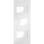 Internal White Finished Door with Clear Glass - Pre-Finished - 1981 x 686 x 35mm - Perugia Essential - XL Joinery