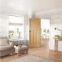 Internal Oak 1930s 4-Panel Door - Pre-Finished - 1981 x 686 x 35mm - DX - XL Joinery