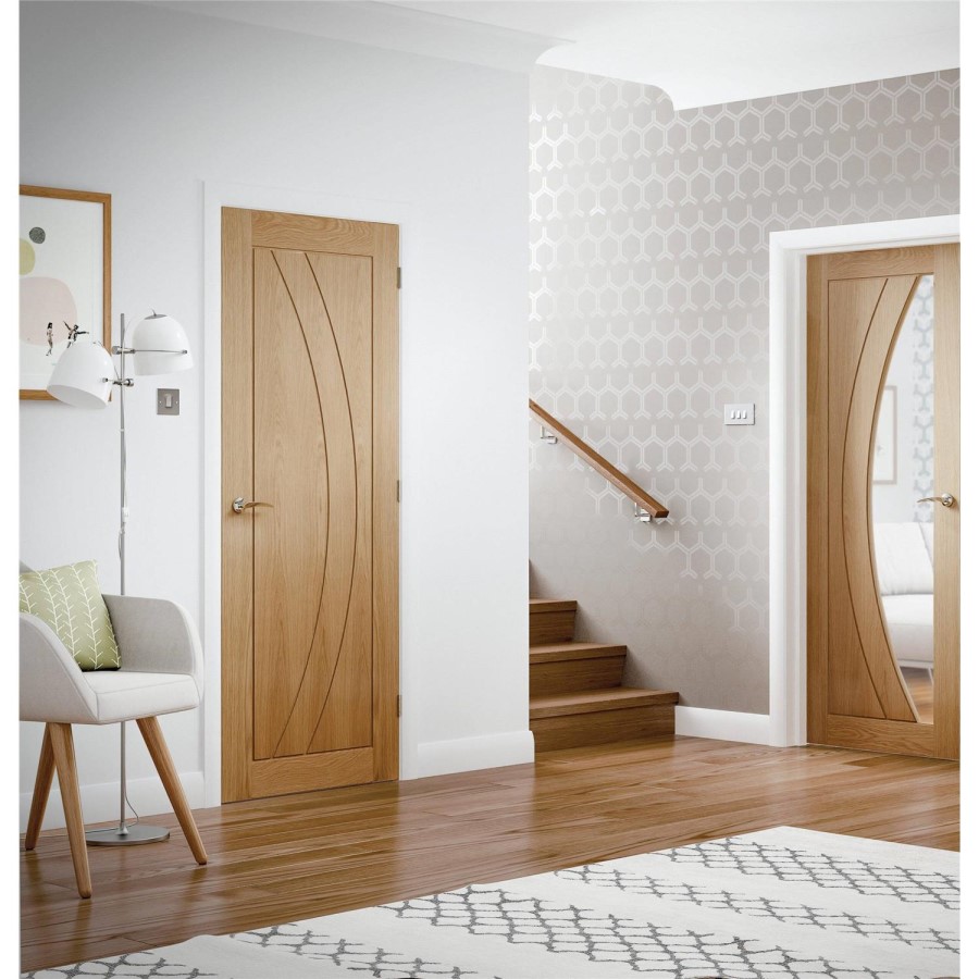 Internal Oak FD30 Fire Door - Pre-Finished - 1981 x 838 x 44mm - Salerno - XL Joinery