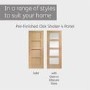 Internal Oak Pre-Finished Shaker 4-Panel Door - Pre-Finished - 1981 x 838 x 35mm - XL Joinery