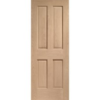 Internal Oak Victorian 4-Panel Door - Pre-Finished - 1981 x 610 x 35mm - Victorian - XL Joinery