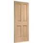 Internal Oak Victorian 4-Panel Door - Pre-Finished - 1981 x 610 x 35mm - Victorian - XL Joinery