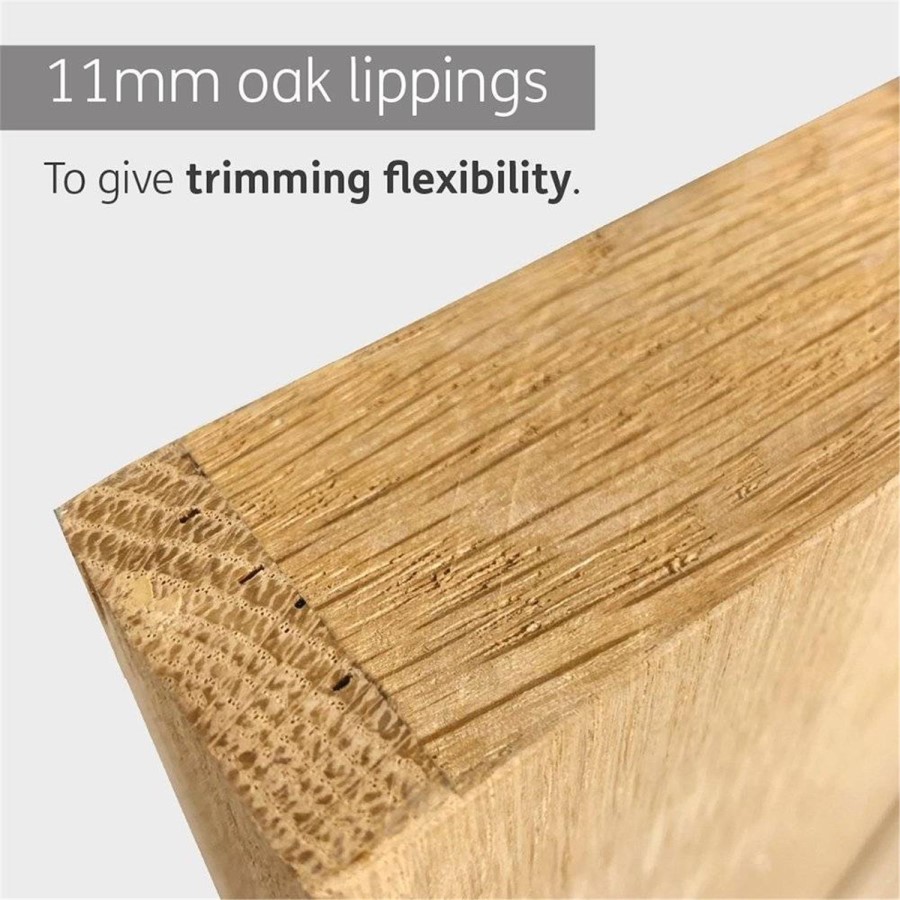 Internal Oak Victorian 4-Panel Door - Pre-Finished - 1981 x 610 x 35mm - Victorian - XL Joinery