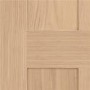 Internal Oak Victorian Shaker 4-Panel FD30 Fire Door - Pre-Finished - 1981 x 762 x 44mm - Victoria - XL Joinery