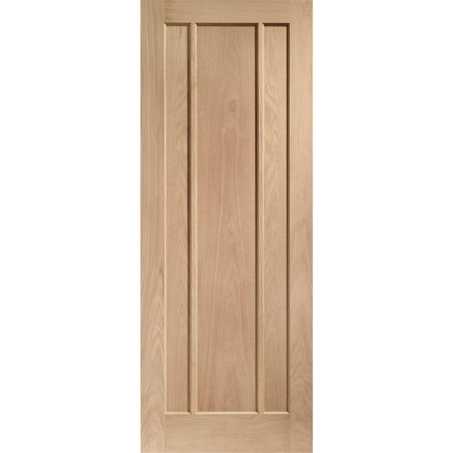 Internal Oak 3-Panel Door - Pre-Finished - 1981 x 610 x 35mm - Worcester - XL Joinery