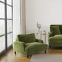 Dog Sofa Bed in Olive Green Velvet - Payton