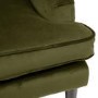 Dog Sofa Bed in Olive Green Velvet - Payton