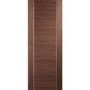 Internal Walnut Door with Aluminium Detail - Pre-Finished - 1981 x 686 x 35mm - Forli - XL Joinery
