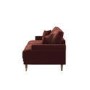 Berry Brown Chenille Feather-Filled 3 Seater Sofa - Payton Heritage