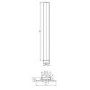 Brushed Brass Radiator Pipe Covers 300mm
