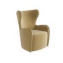 Yellow Chenille Highback Armchair - Paloma