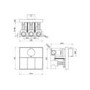 Brushed Brass Push Button 3 Outlet Concealed Mixer Shower Valve With Glass Front - Priya