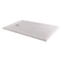 1300x800mm Rectangular 40mm White Stone Resin Shower Tray – Purity