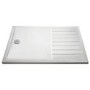 1300x800mm Rectangular 40mm White Stone Resin Shower Tray – Purity