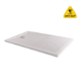 1300x900mm Rectangular Anti-Slip 40mm White Stone Resin Shower Tray – Purity