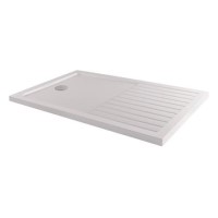 1400x900mm Rectangular 40mm White Stone Resin Shower Tray – Purity
