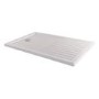 1400x900mm Rectangular 40mm White Stone Resin Shower Tray – Purity