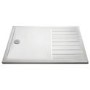 1400x900mm Rectangular 40mm White Stone Resin Shower Tray – Purity