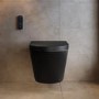 Matt Black Wall Hung Smart Bidet Japanese Toilet - Purificare