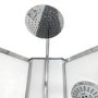 Vidalux Pure - 800x800mm White Quadrant Shower Cabin with Hydro Shower Set with Shower Tray
