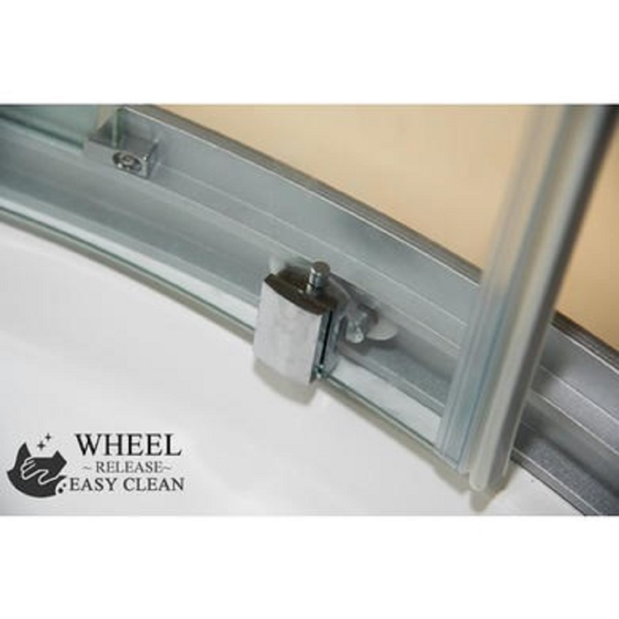Vidalux Pure - 800x800mm Black Quadrant Shower Cabin with Hydro Shower Set with Shower Tray