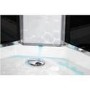 Vidalux Pure - 800x800mm Black Quadrant Shower Cabin with Hydro Shower Set with Shower Tray