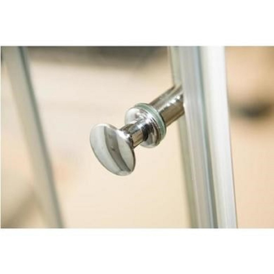 Vidalux Pure - 800x800mm Black Quadrant Shower Cabin with Hydro Shower Set with Shower Tray