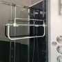 Vidalux Pure - 800x800mm Black Quadrant Shower Cabin with Hydro Shower Set with Shower Tray