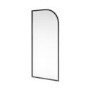 1000mm Black Curved Glass Shower Screen for Wet Room & Walk In Shower - Raya