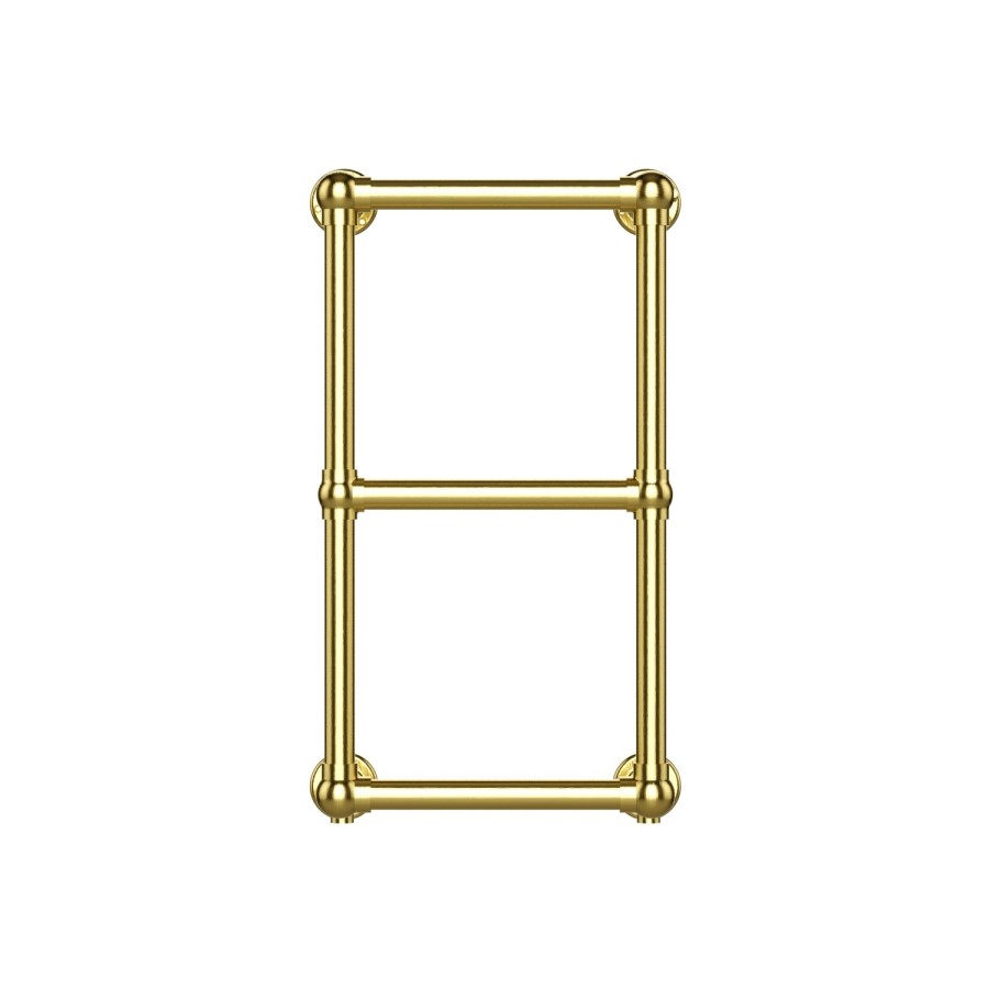 Brass Vertical Traditional Towel Radiator 700 x 400mm - Regent
