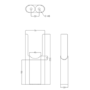 Reggio Black Two Column Traditional Radiator Feet