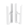 Reggio White Two Column Traditional Radiator Feet