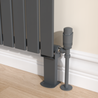 Riace Anthracite Designer Radiator Feet -Suitable for Single and Double Panel Radiator