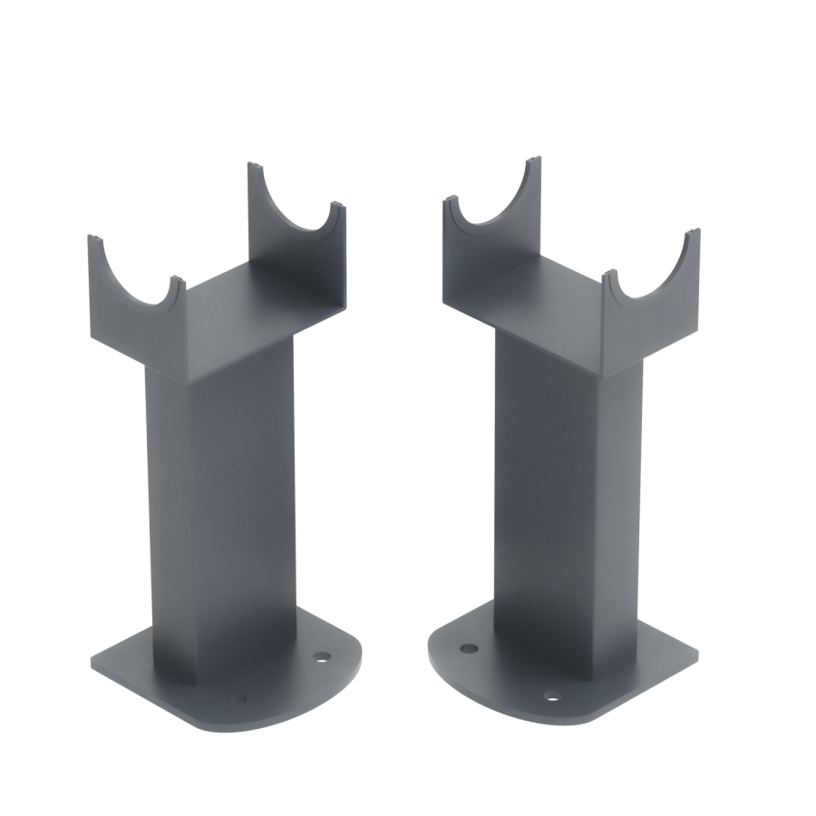 Riace Anthracite Designer Radiator Feet -Suitable for Single and Double Panel Radiator