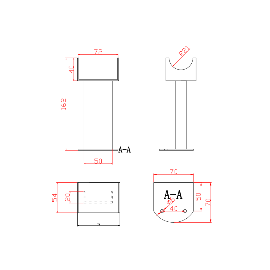 Riace Anthracite Designer Radiator Feet -Suitable for Single and Double Panel Radiator