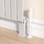 Riace White Designer Radiator Feet -Suitable for Single and Double Panel Radiator