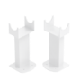Riace White Designer Radiator Feet -Suitable for Single and Double Panel Radiator