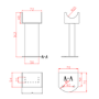 Riace White Designer Radiator Feet -Suitable for Single and Double Panel Radiator