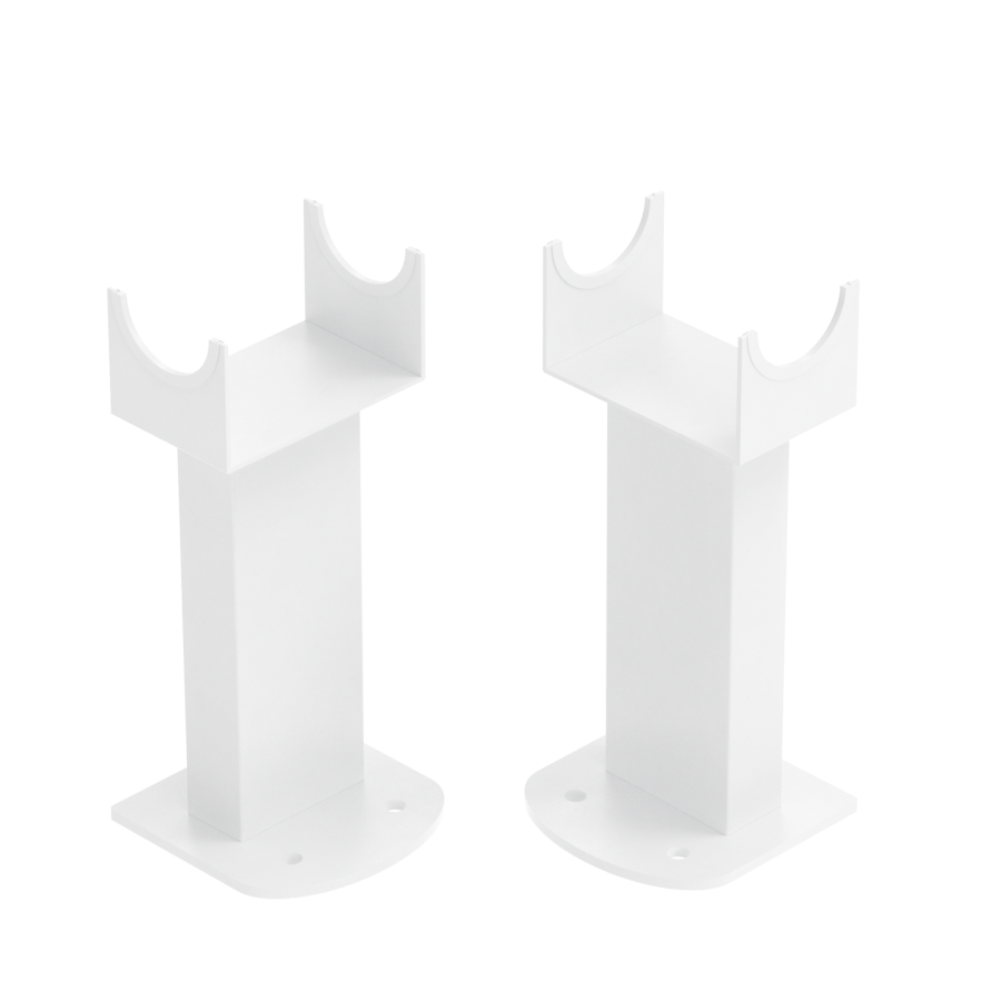 Riace White Designer Radiator Feet -Suitable for Single and Double Panel Radiator