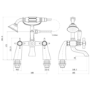 Brushed Brass Traditional Bath Shower Mixer - Ripley