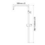 Triton Push Button Bar Diverter Thermostatic Mixer Shower Set - Brass