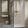 Triton Push Button Bar Diverter Thermostatic Mixer Shower Set - Brass