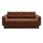 Brown Chenille 3 Seater Sofa - Ramses