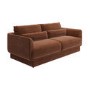 Brown Chenille 3 Seater Sofa - Ramses