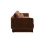 Brown Chenille 3 Seater Sofa - Ramses