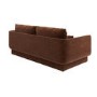 Brown Chenille 3 Seater Sofa - Ramses
