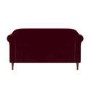 Burgundy Velvet 2 Seater Traditional Sofa - Ramona