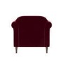 Burgundy Velvet Traditional Armchair - Ramona
