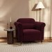 Burgundy Velvet Traditional Armchair - Ramona